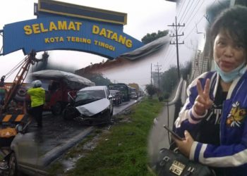 Pasca Lakalantas di Jalinsum Medan-Siantar, dr Chatarina Sinaga Istri Kadis Kesehatan Toba Baik-baik Saja