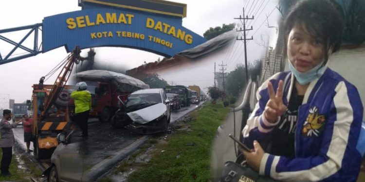 Pasca Lakalantas di Jalinsum Medan-Siantar, dr Chatarina Sinaga Istri Kadis Kesehatan Toba Baik-baik Saja