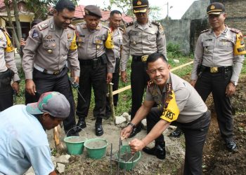 Pembangunan Rumah Dinas Polres Dairi Dimulai, AKBP Erwin Wijaya Siahaan, S.I.K : Saya Minta fisik dan mutu bangunan tidak asal-asalan