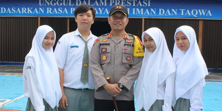 Kapolres Siantar Himbau Siswa YP Sultan Agung Pacaran Sehat dan Hindari Narkoba