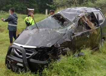 Pulang Ziarah, Sekeluarga Tewas Kecelakaan di Tol Medan -Tebing Tinggi