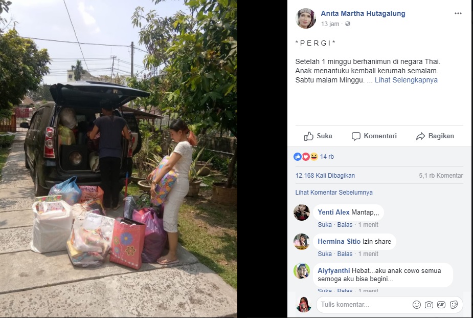 Tulisan Anita Martha Hutagalung Viral, Mertua Jaman Now ini Tuai Pujian...