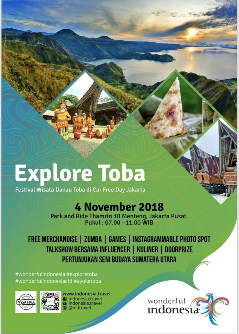 Ada Pesona Danau Toba di Car Free Day Jakarta Minggu 4 November 2018 Ada Pesona Danau Toba di Car Free Day Jakarta Minggu 4 November 2018