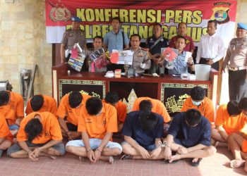 Belasan Tersangka Ditangkap Selama Operasi Sikat Krakatau 2018