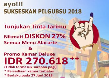 Horison Hotel Siantar Tawarkan Harga Spesial saat Pilgusu 2018, Tunjukkan Bekas Tinta di Jarimu