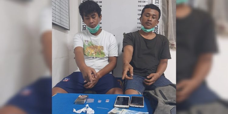 Edarkan Sabu, Jonson Situmeang dan Lambok Pasaribu Ditangkap di Bengkel Tambal Ban
