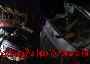 Breaking News! Kecelakaan Bus Intra VS Avanza di Jalan Siantar-Tebingtinggi
