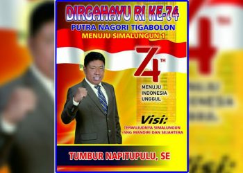 HUT RI Ke-74, Tumbur Napitupulu SE Gelorakan Semangat Kemerdekaan