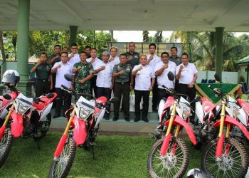 Support Kinerja TNI, Pemkab Labuhanbatu Hibahkan 10 Unit Trail