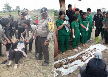 Tiga Warga Diamankan Saat Eksekusi Lahan dan Pembongkaran Makam di Simalungun
