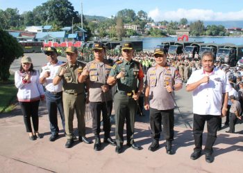 856 Personil Gabungan Siap Amankan Kunjungan Raja Belanda di Danau Toba