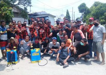 Pemuda Pancasila Tuntaskan Program Penyemprotan Disinfektan di Seluruh Kecamatan se-Kabupaten Simalungun
