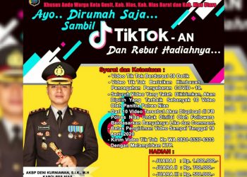 #Stayathome Kapolres Gelar Lomba Video Tik Tok