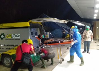Hasil Rapid Tes Positif, Seorang Warga Rantauprapat Dilarikan ke Medan