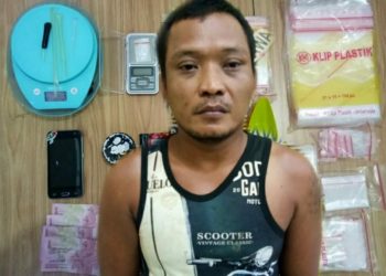 Digerebek Polisi, Pengedar Narkoba Kabur ke Sawah, Sebelumnya Sempat Belanja Sabu Rp25 Juta
