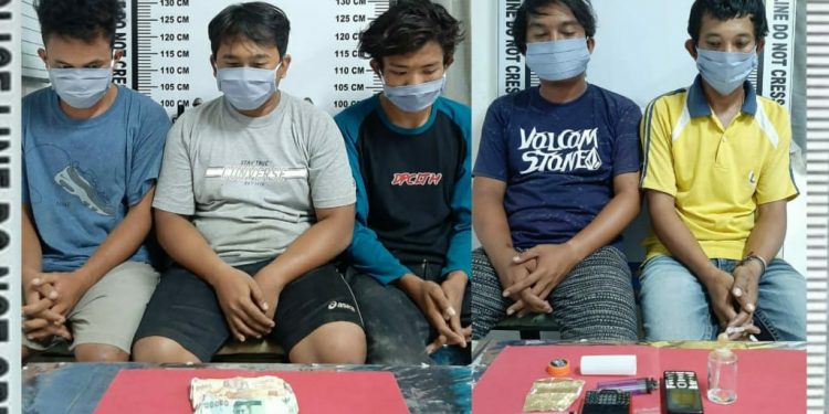 Jelang Malam Takbiran, 5 Orang Diamankan Satres Narkoba di Siantar