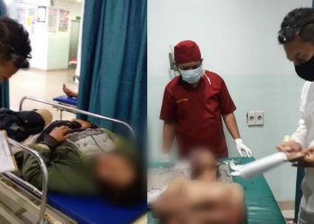 Kecelakaan di Jalan Gereja, Ernawati Nababan dan Halomoan Sinambela Dilarikan ke RS