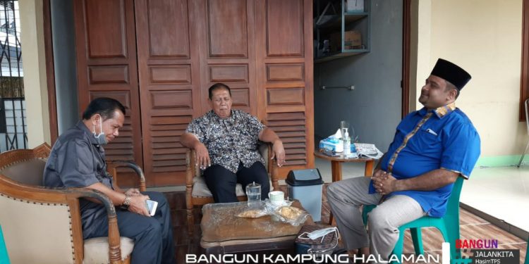 Hasim Kunjungi Mantan Bupati Simalungun Zulkarnain Damanik