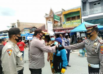 Gelar Ops Yustisi Covid-19 Tahun 2020 Serentak, Polres Humbahas Sosialisasi INPRES No. 6 Tahun 2020