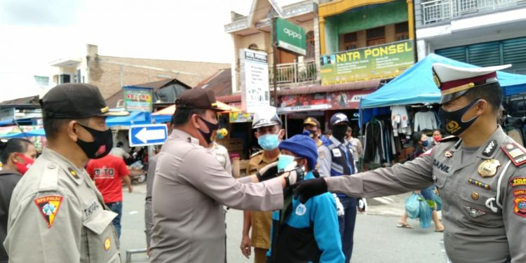 Gelar Ops Yustisi Covid-19 Tahun 2020 Serentak, Polres Humbahas Sosialisasi INPRES No. 6 Tahun 2020