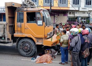 Rem Blong, Truk Fuso Tabrak Pengendara Sepedamotor, Fitri Juliani Tewas
