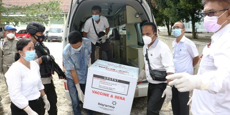 5.200 Vial Vaksin Sinovac Tiba di Siantar, Tahap Pertama untuk Forkopimda dan Tenaga Kesehatan