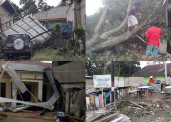 Hujan Deras Plus Angin Kencang, Puluhan Rumah di Samosir Rusak