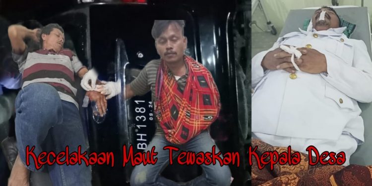 Tabrak 2 Sepedamotor, Xenia Terbalik, Kades Siopat Bahal, Burju Sitompul Tewas