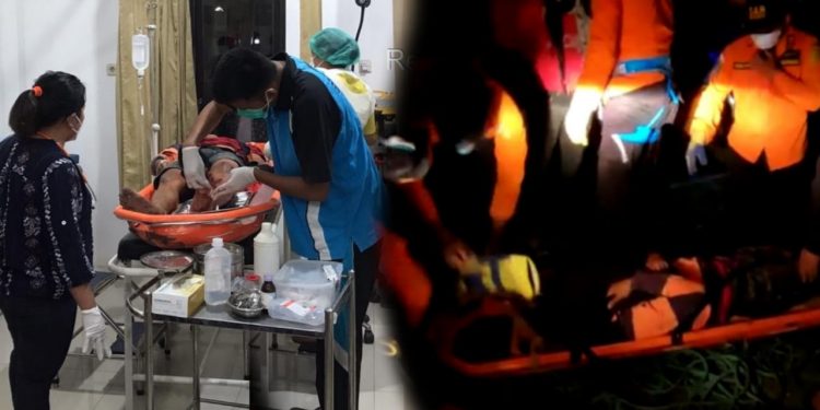 Personil Sar Danau Toba Evakuasi Renol Siahaan yang Terjun beserta Sepedamotornya ke Jurang Sisera-sera Personil Sar Danau Toba Evakuasi Renol Siahaan yang Terjun beserta Sepedamotornya ke Jurang Sisera-sera