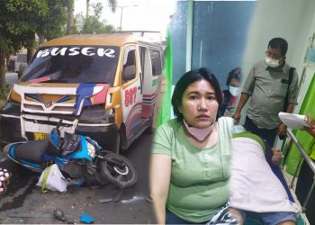 Mopen Sinar Beringin Tabrak Honda Vario, Lasmi Rajagukguk dan Julita Sitanggang Dilarikan Ke Rumah Sakit
