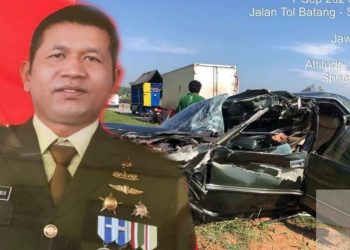 Mantan Dandim asal Siantar Letkol Henry Napitupulu Tewas Lakalantas di Jalan Tol
