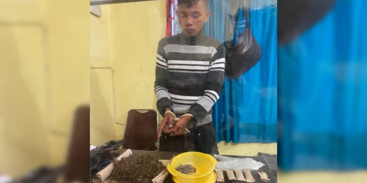 Alvindo Silalahi Diciduk Saat Isap Ganja di Bawah Tower Alvindo Silalahi Diciduk Saat Isap Ganja di Bawah Tower