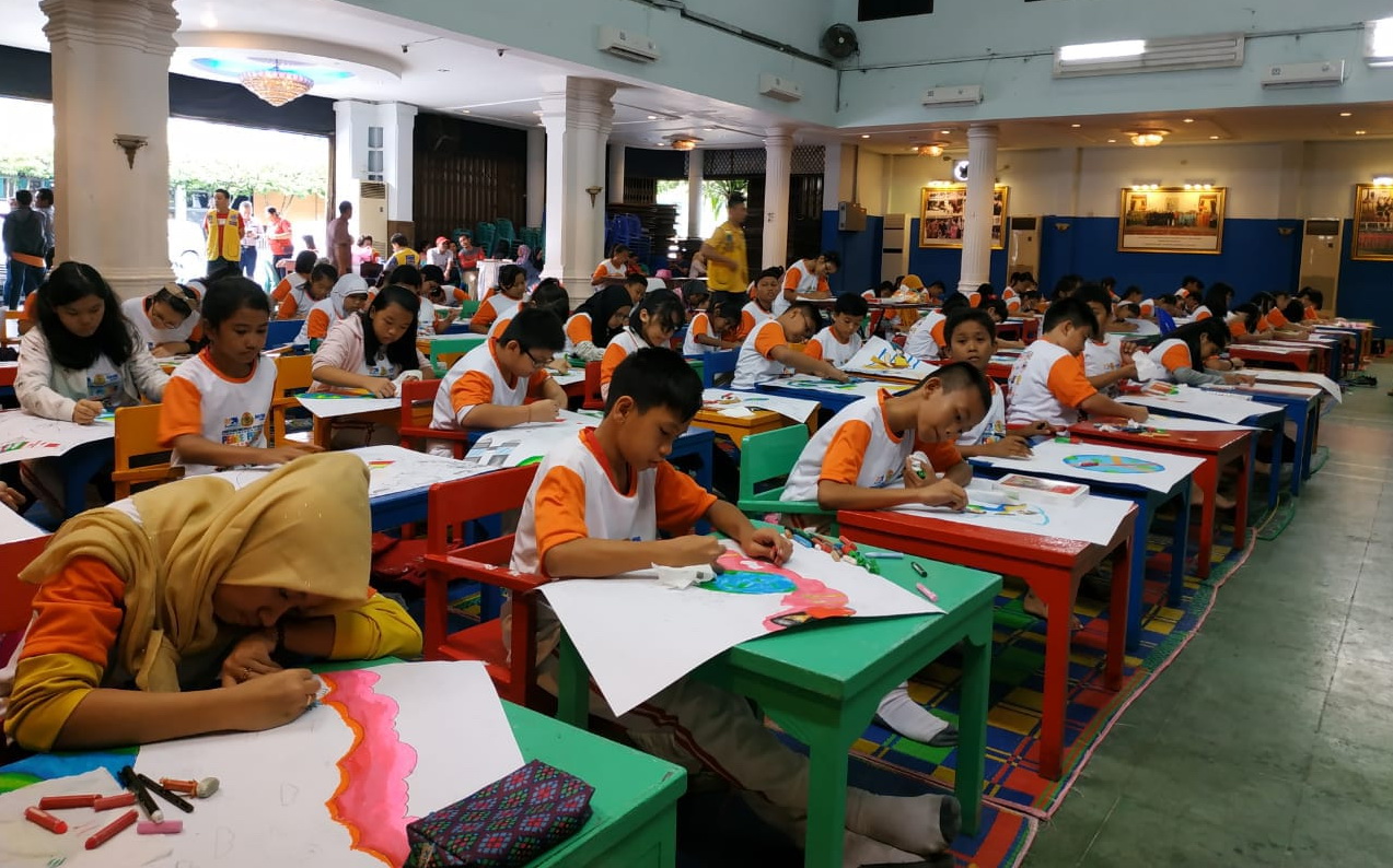 95 Anak Usia Di Bawah 11 Tahun Ikuti "Contest Peace Poster" Lions Club di Siantar