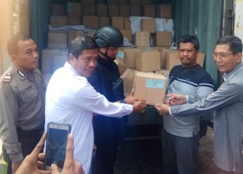 Surat Suara Pilgub Sumut 2018 Tiba di KPUD Siantar