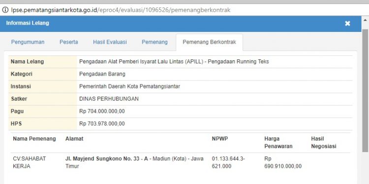 Tak Berfungsi Baik, Ternyata Segini Anggaran Running Teks Dishub Siantar