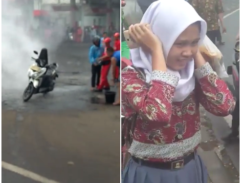 Video HP Meledak Akibat Ditaruh Bagasi Sepedamotor ini Viral... Video HP Meledak Akibat Ditaruh Bagasi Sepedamotor ini Viral...
