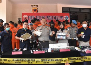 Polres Bogor Bongkar Jaringan Narkoba, Empat Puluh Orang Tersangka Diamankan