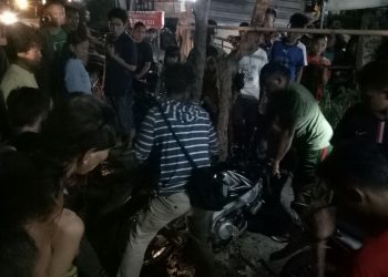 Tabrakan Vixion Kontra Supra, Dua Pengedara Terlempar Di Aspal