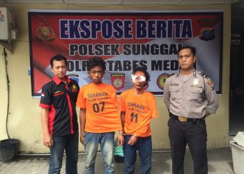 Mencuri dan Sempat Acam Bunuh Korbannya di Rumah Kost, Dua Pria ini Keok Ditangan Polsek Sunggal