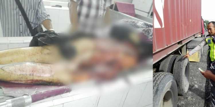Tragis! Naik Sepedamotor Berbonceng Lima, Sekeluarga Terlempar di Aspal. Istri Digilas Truk, Lainnya Masuk RS Tragis! Naik Sepedamotor Berbonceng Lima, Sekeluarga Terlempar di Aspal. Istri Digilas Truk, Lainnya Masuk RS