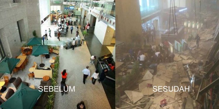 Selasar Gedung BEI Roboh. Ini Video dan Data Korban Sementara... Selasar Gedung BEI Roboh. Ini Video dan Data Korban Sementara...
