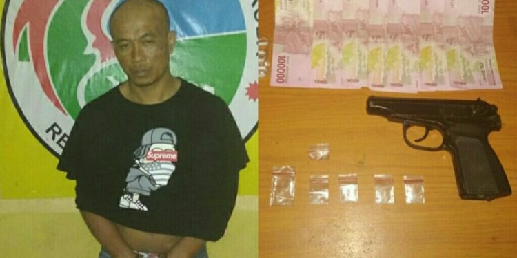 Residivis Berstatus DPO Ini Diciduk Simpan Sabu dan Senpi di Penginapan Fergael...