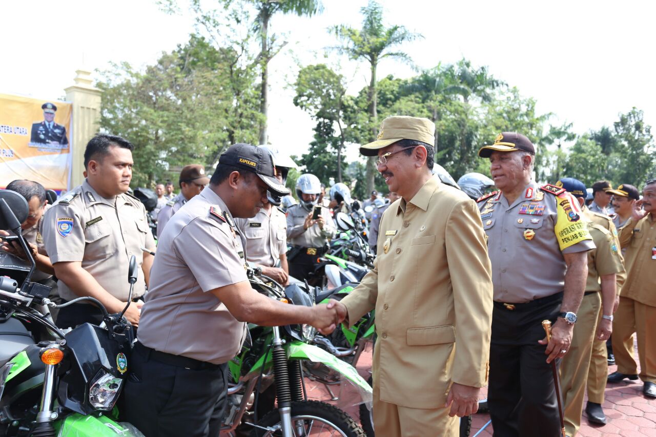 Polres Simalungun Terima 20 Unit Kendaraan Hibah Pemprov