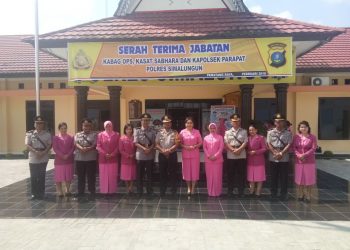 Polres Simalungun Gelar Upacara Sertijab Kabag Ops, Kasat Sabhara dan Kapolsek Parapat