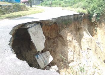 Jalan Longsor Tak kunjung Diperbaiki,  Ini Kata BPBD Simalungun