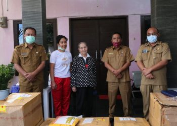 Keluarga Oppu Halasan Nababan kembali Sumbang GTPP Covid-19 Tapanuli Utara