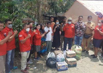 Pemuda Batak Bersatu Siantar Salurkan Bantuan Kepada Korban Kebakaran