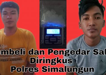 Penjual dan Pembeli Sabu Diringkus Polres Simalungun