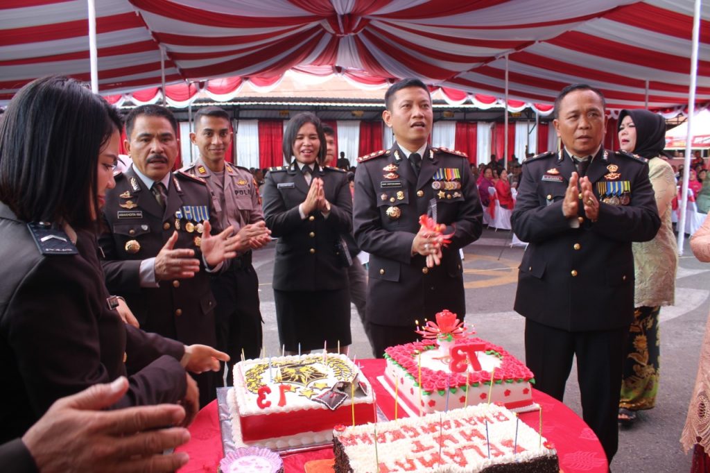 Meriahnya Puncak HUT ke-73 Bhayangkara di Polres Siantar