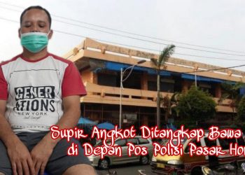 Supir Angkot Siantar Ditangkap Bawa Ganja di Depan Pos Polisi Pajak Horas